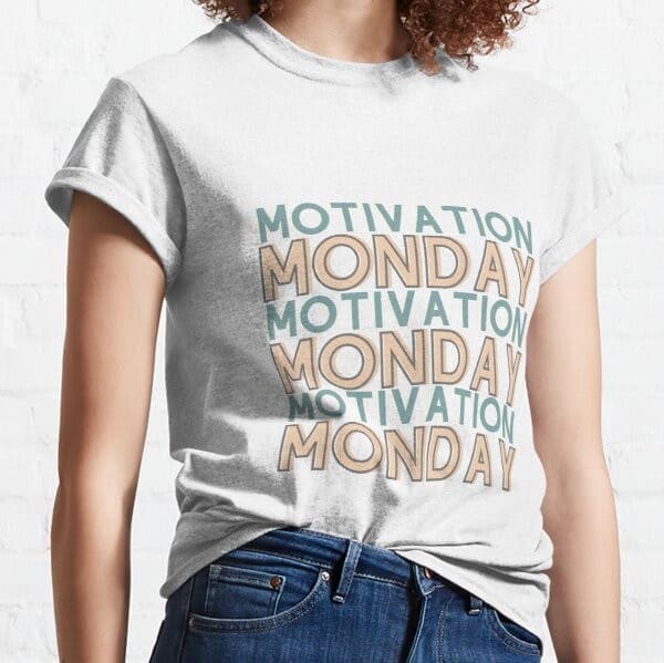 motivated monday fun shirt for a productive monday