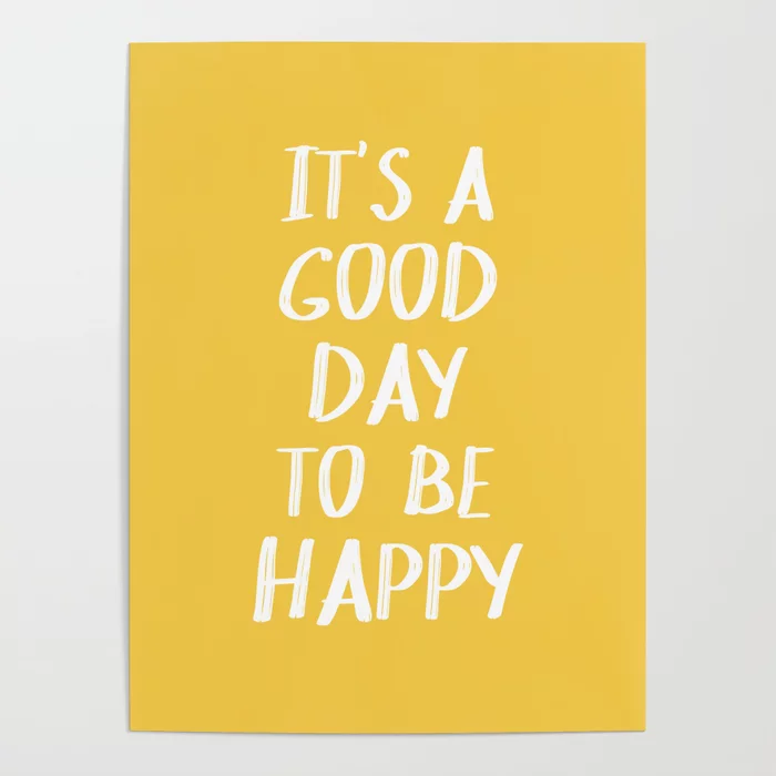 good day poster for positive energy